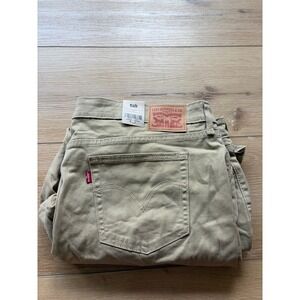Levis Boyfriend Khaki Tan Pants Plus Size 24W New With Tags